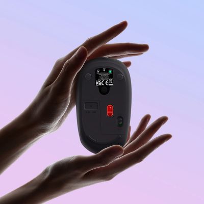 12. Baseus F01B 2.4GHz Wireless Mouse + Bluetooth 3.0 + 5.0 - Gray