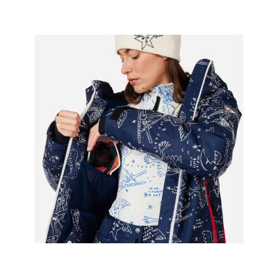 5. ROSSIGNOL W JCC SUBLIM JKT women's ski jacket navy blue