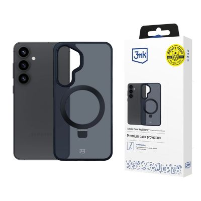 3mk Smoke Case Mag&Stand for Samsung Galaxy S25+ - black