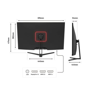 5. JAPANNEXT 80.0 cm JN-V315UHDR monitor 16:9 HDMI/DP UHD