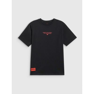 6. Boy's loose T-shirt with print 4F 4FJRSS26TTSHM3835-20S