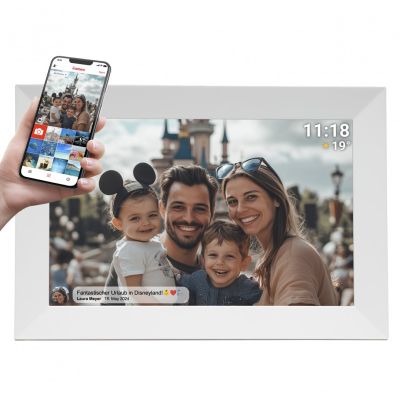 Denver photo frame with FRAMEO 10.1" 16GB white