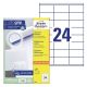 Avery 3422 Self-Adhesive Labels Rectangle Permanent White 2400 pcs.