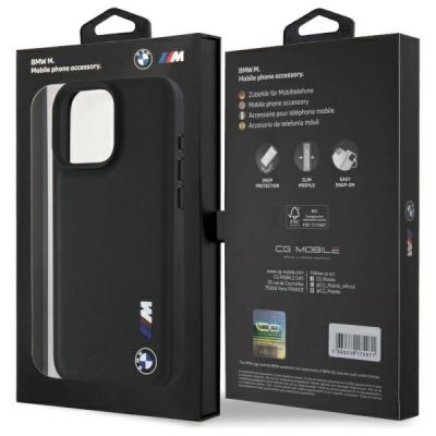 8. BMW Smooth Rubber Logo iPhone 16 Pro Max Case - Black