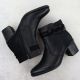 3. Women's leather ankle boots with a black heel, Rieker Y2066-00