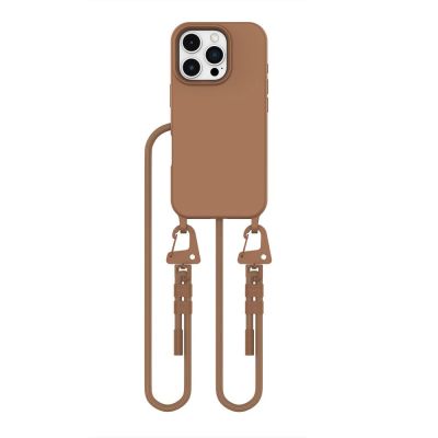 2. Tech-Protect MagNecklace MagSafe iPhone 16 Pro Case - Brown