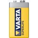 2. VARTA Superlife 9V 6F22 zinc-carbon battery (Zn-C; x 1)