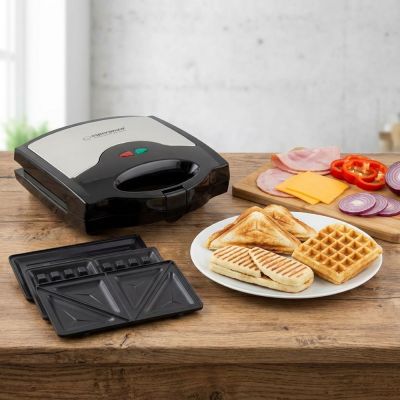 13. Esperanza Muffuletta EKT005 sandwich maker (700W; black, stainless steel)