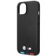 6. Case BMW BMHMP14S22PTDK iPhone 14 6.1 "black / black Leather Stamp Tricolor Magsafe