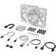 3. Corsair iCUE LINK RX140 MAX RGB Computer Case Fan 14 cm White 2 pcs.