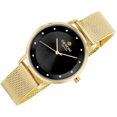 3. Giewont Sapphire Gold Black Women's Watch GW4130-B3