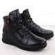3. Black leather women’s wedge ankle boots Vinceza 39963