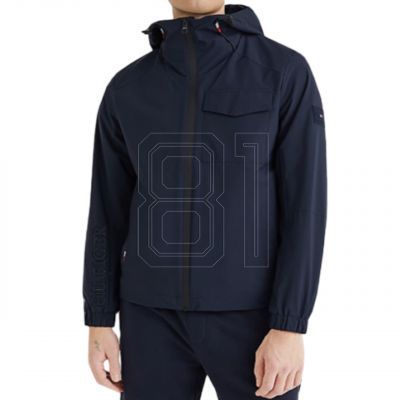 10. Tommy Hilfiger Tech Hooded Jacket M MW0MW22611