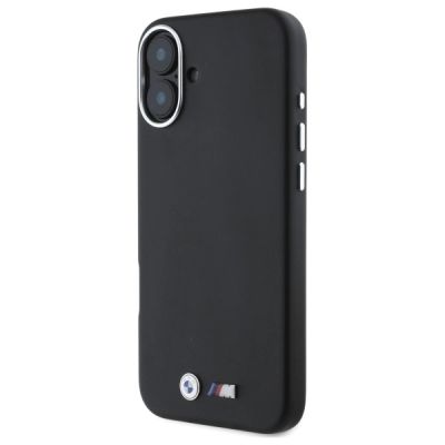 2. BMW M Smooth Full Wrapped Metal MagSafe Case for iPhone 16 Plus - Black