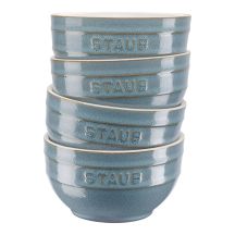 Staub Ceramique Bowl Set 0.7 l Round Ceramic Turquoise 4 pcs.