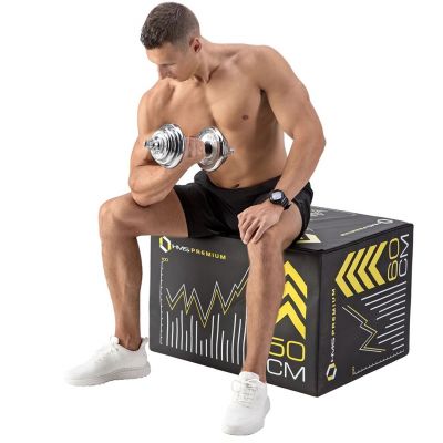 17. Dumbbells in a case HMS STC21 2 x 10 kg chrome