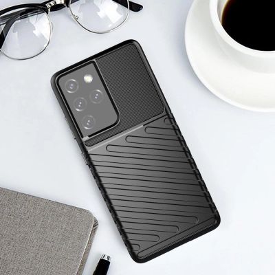 9. Thunder Case for Samsung Galaxy S23 Ultra silicone armor case blue