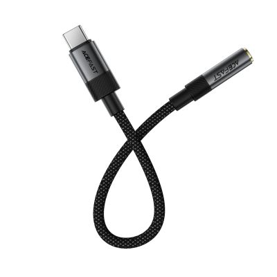 3. Acefast J12 USB-C to 3.5mm mini jack adapter - black