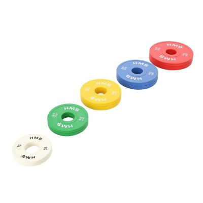 5. Bumper Olympic Plate Set 2x (0.5kg, 1kg, 1.5kg, 2kg, 2.5kg) HMS CBRS Set