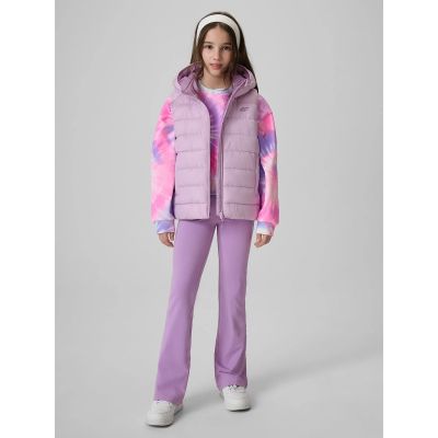 7. Girls' vest with synthetic filling 4F 4FJRSS26TVJAF396-52S