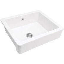 Single-bowl ceramic farmhouse sink
