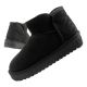 D.Franklin women's winter snow boots, fashionable fur lined ankle boots