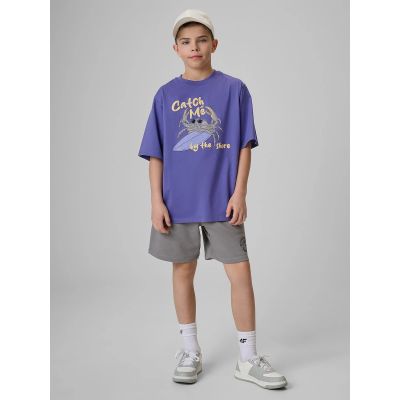 4. Boy's cotton T-shirt 4F 4FJRSS26TTSHM3903-51S