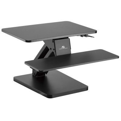 9. Maclean MC-882 Desk Stand for Keyboard, Monitor, or Laptop. For sitting and standing work. Gas spring. Black.