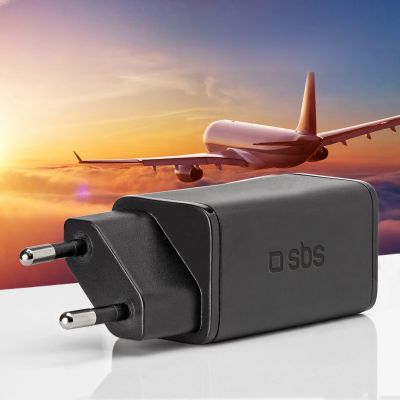 4. SBS TETRGAN1C65W 65W GaN Power Delivery Charger - Black