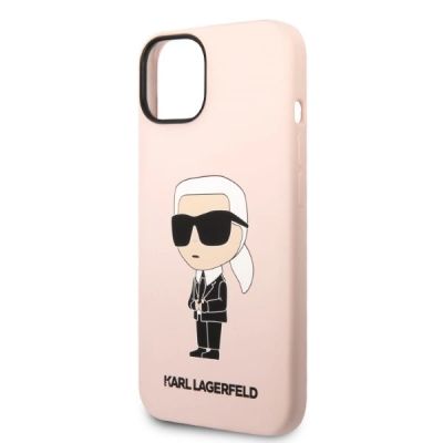6. Karl Lagerfeld KLHMP14MSNIKBCP iPhone 14 Plus 6.7" hardcase pink/pink Silicone Ikonik Magsafe