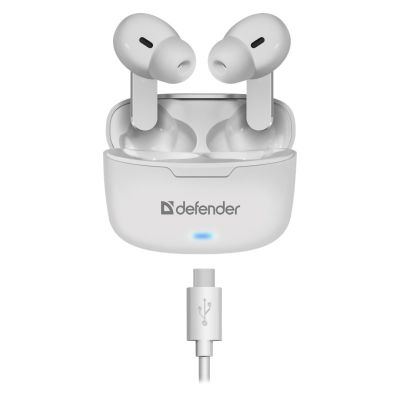 2. DEFENDER BLUETOOTH TWINS 903 IN-EAR HEADPHONES WHITE 63903