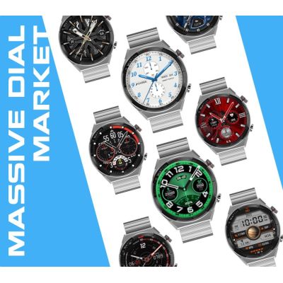 8. Rubicon RNCE99 Black Metal + Silicon Smartwatch SMARUB194