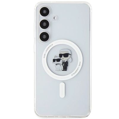 3. Karl Lagerfeld IML Karl&Choupette MagSafe case for Samsung Galaxy S24 - transparent