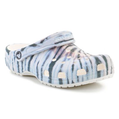 CROCS CLASSIC TIE DYE CLOG CHALK/MULTI 211937-0PZ