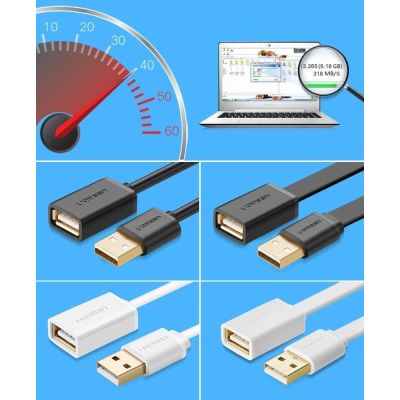5. Ugreen cable adapter USB (female) - USB (male) 2m black (10316)