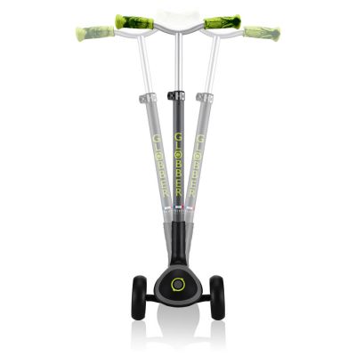 10. Globber Master Prime 3-Wheel Scooter / Black - Lime Green 664-106