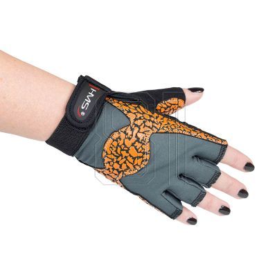 34. Gloves for the gym Oragne / Gray W HMS RST03 rL