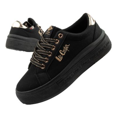 Lee Cooper women's sports shoes sneakers fashionable black comfortable