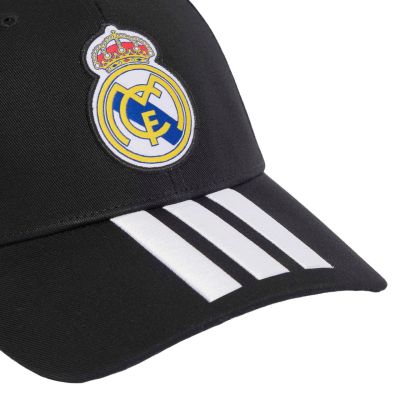 3. Adidas Real Madrid Cap Black and White KQ9575
