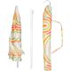 7. BEACH AND GARDEN UMBRELLA 160 CM ORANGE GREEN