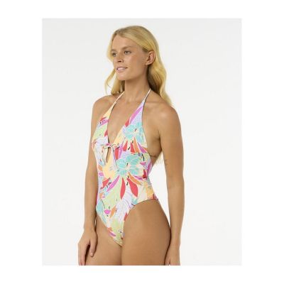2. RIP CURL Cala Vadella Cheeky One Piece Turquoise Swimsuit