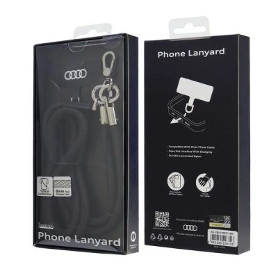 3. Audi Crossbody Leash Universal 120cm x 6mm - Black