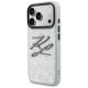 2. Karl Lagerfeld IML Glitter KL Diamond Logo case for iPhone 17 Pro - silver