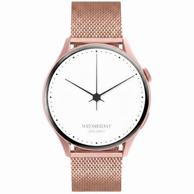 6. Smartwatch Gravity Rose Gold Strap + Bracelet GT11-5