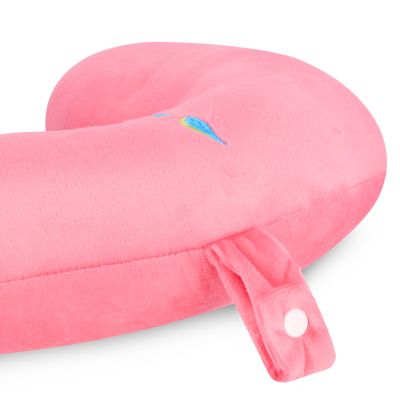 4. Spokey SERPENTE 941254 flamingo travel headrest with smartphone holder
