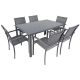6. GARDEN TABLE 150x90x73CM DARK GREY