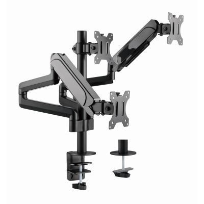 23. GEMBIRD ADJUSTABLE DESK ARM/MOUNT FOR 3 MONITORS 17-27, VESA 100X100MM, UP TO 7 KG