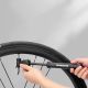 4. ROCKBROS TM-1701P 80 PSI Mini Bicycle Pump for Presta and Schrader Valves - Black