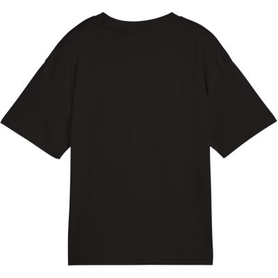 3. Puma Ess Centered Cat Logo Boxy Tee for Kids Black 685131 01