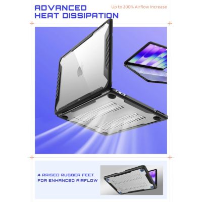 3. Supcase Unicorn Beetle Pro Case for MacBook Neo 13" 2026 - Clear Black